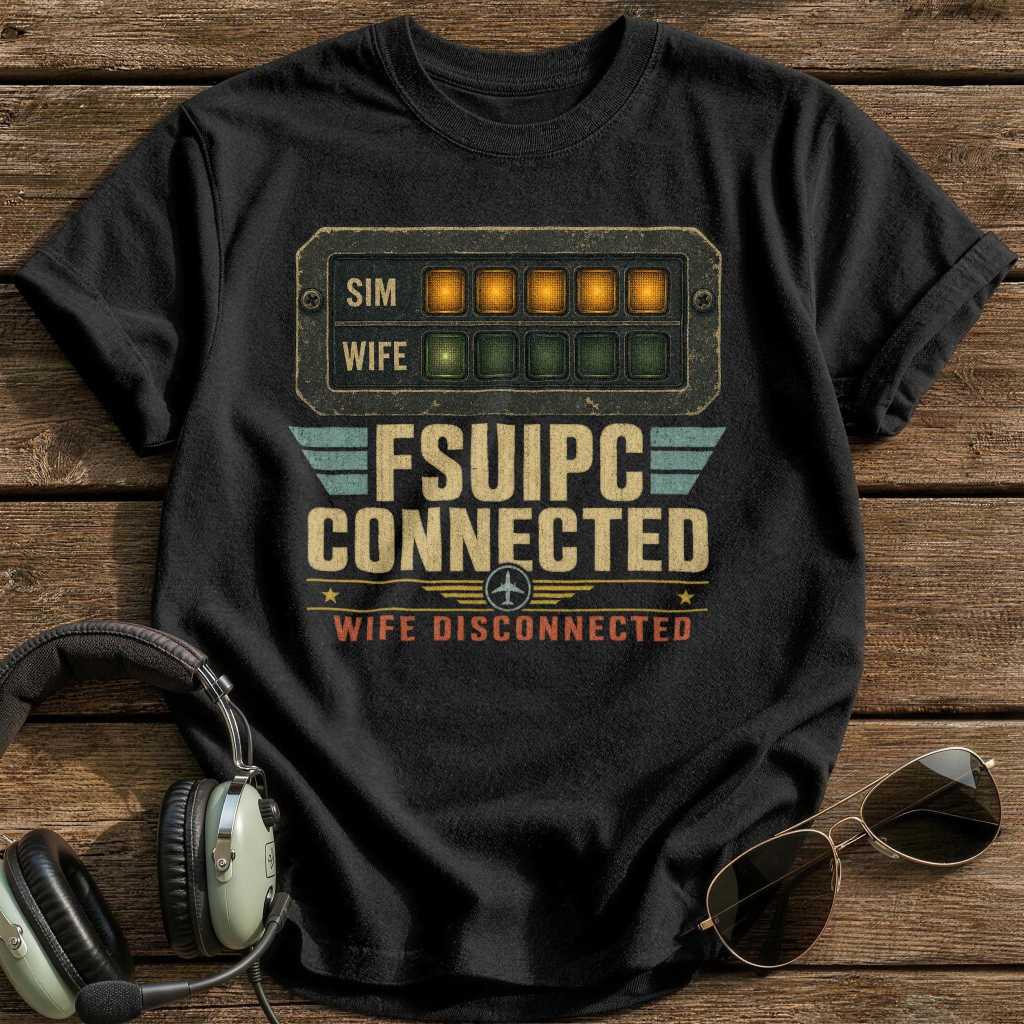 Fsuipc Connected T-Shirt - Black