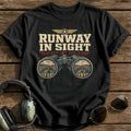 Runway in Sight T-Shirt - Black