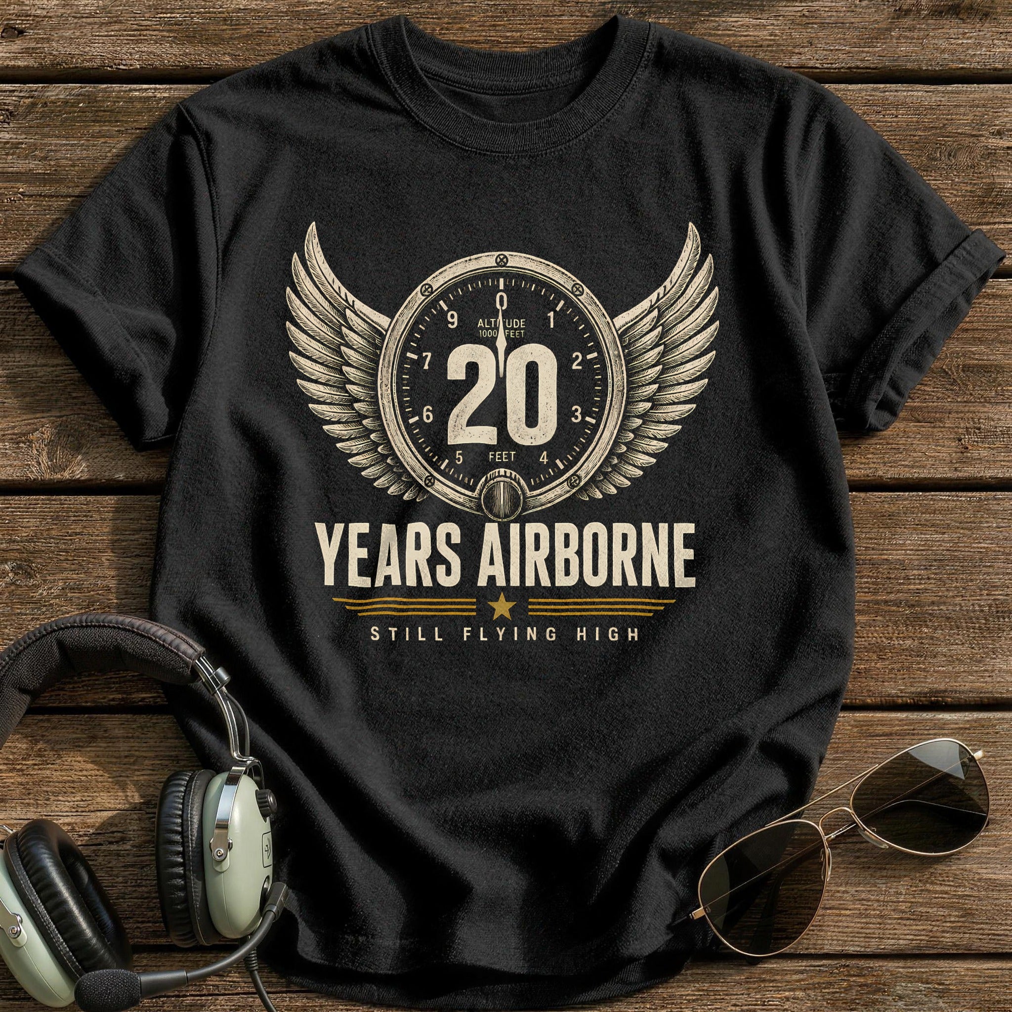 20 Still Flying T-Shirt - Black