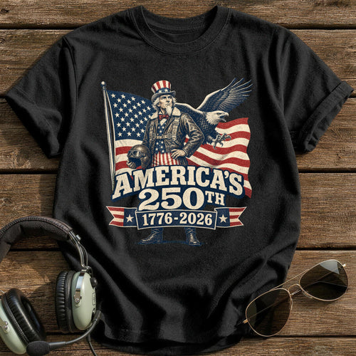 250 Years Flying T-Shirt - Black