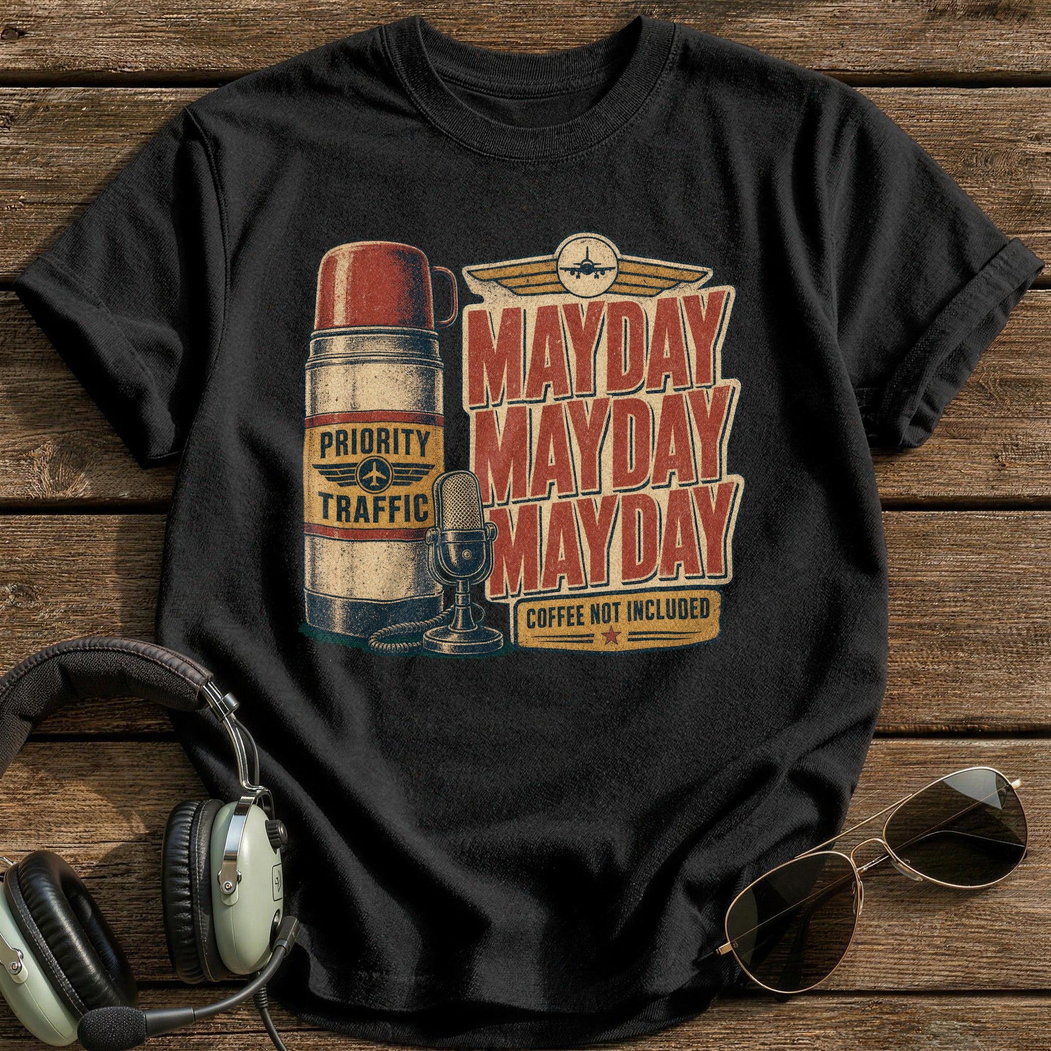 Mayday Mayday Mayday T-Shirt - Black