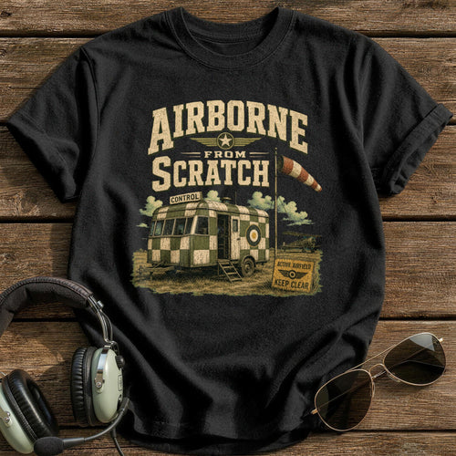 Airborne From Scratch T-Shirt - Black