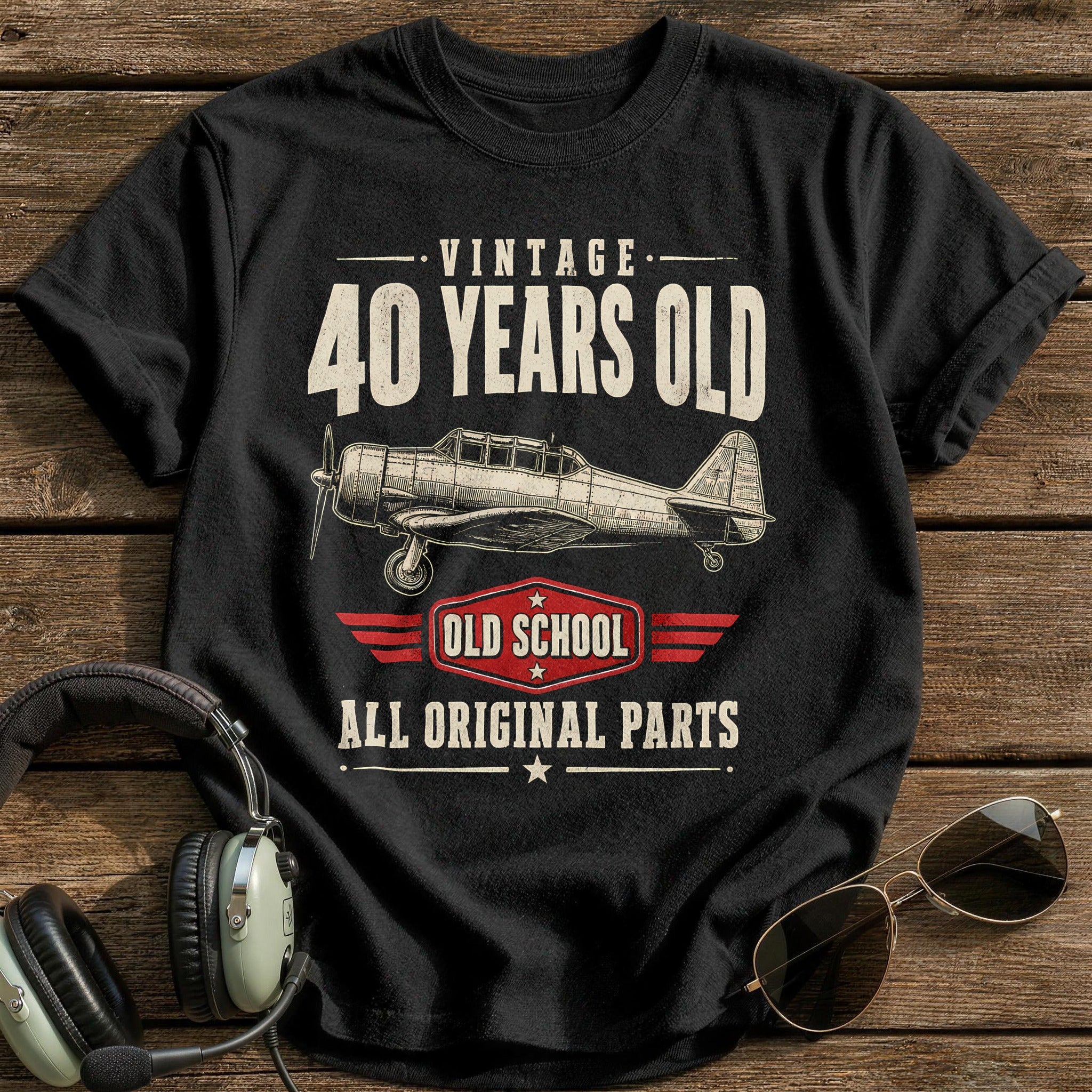 40 Original Parts T-Shirt - Black