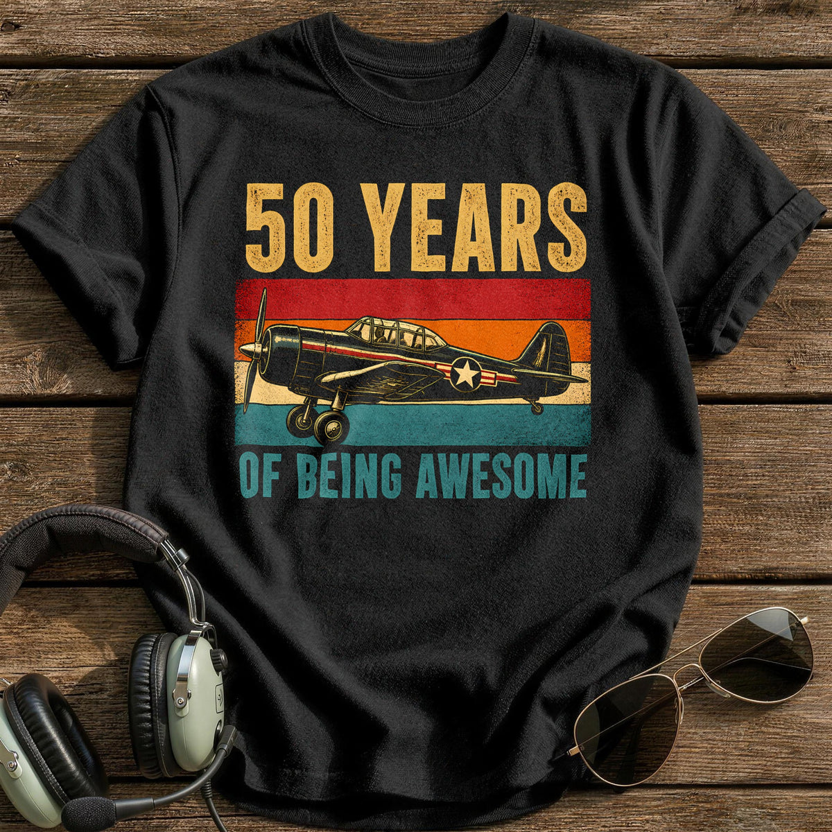 50 Being Awesome T-Shirt - Black
