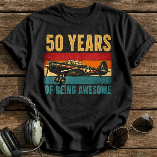50 Being Awesome T-Shirt - Black
