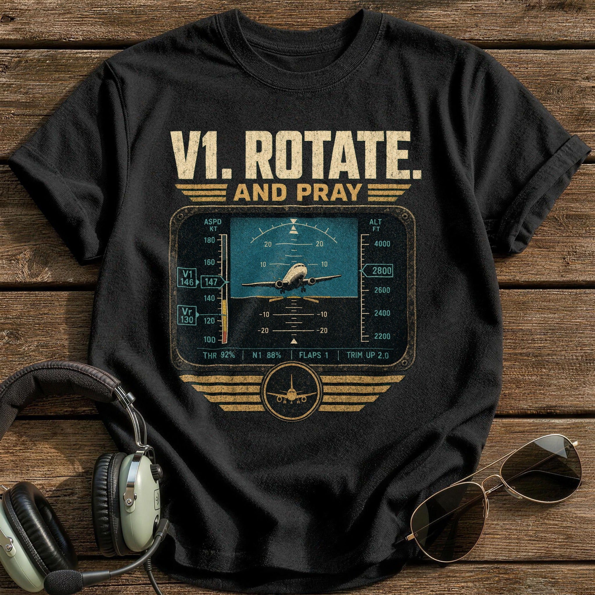 V1. Rotate T-Shirt - Black