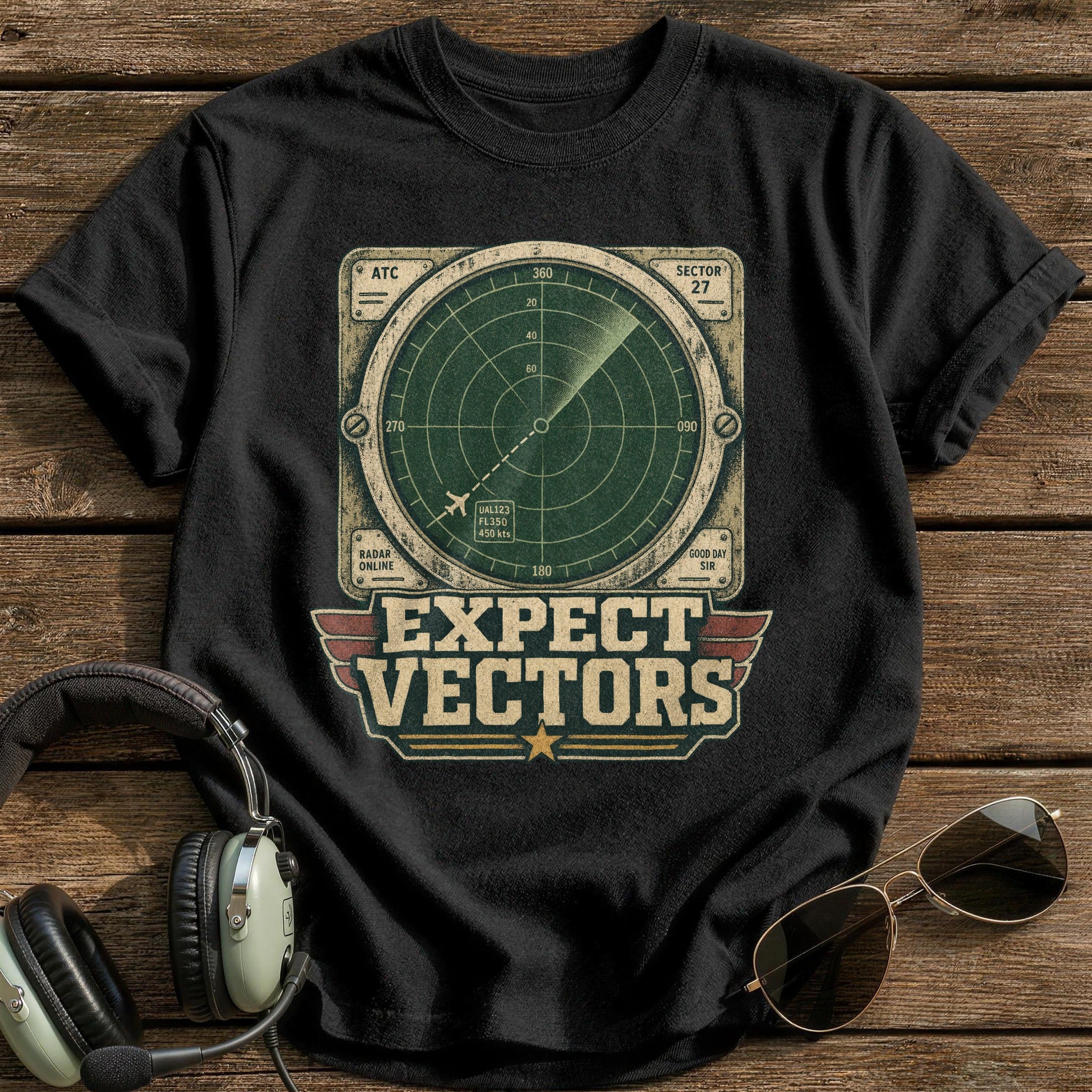 Expect Vectors T-Shirt - Black