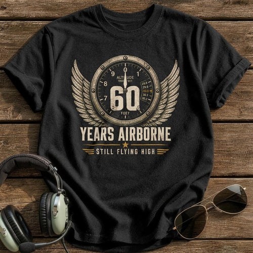 60 Still Flying T-Shirt - Black