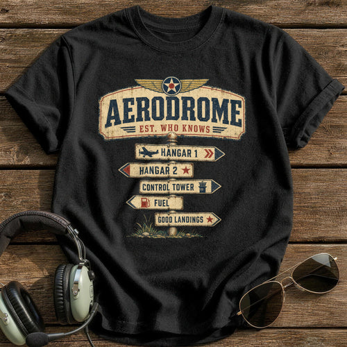 Aerodrome T-Shirt - Black