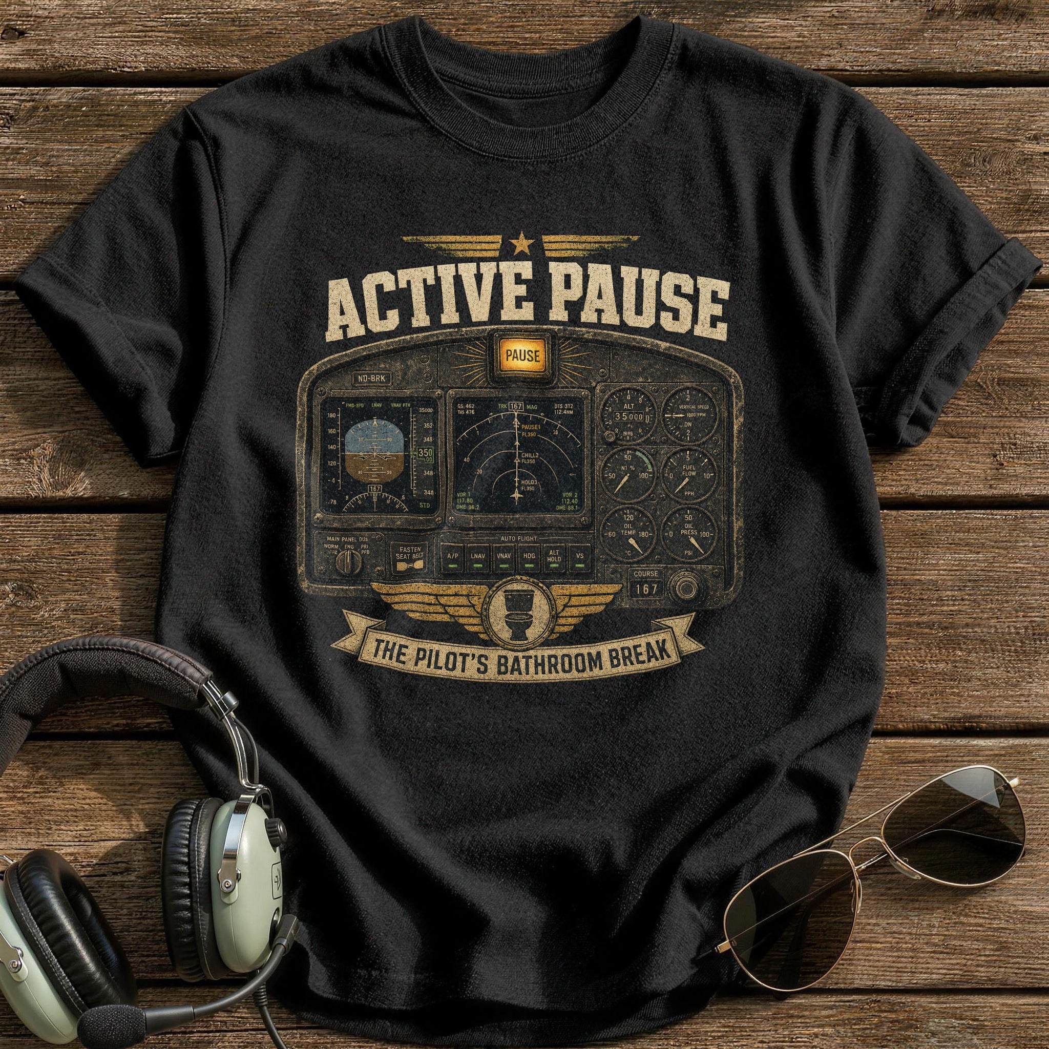 Active Pause T-Shirt - Black