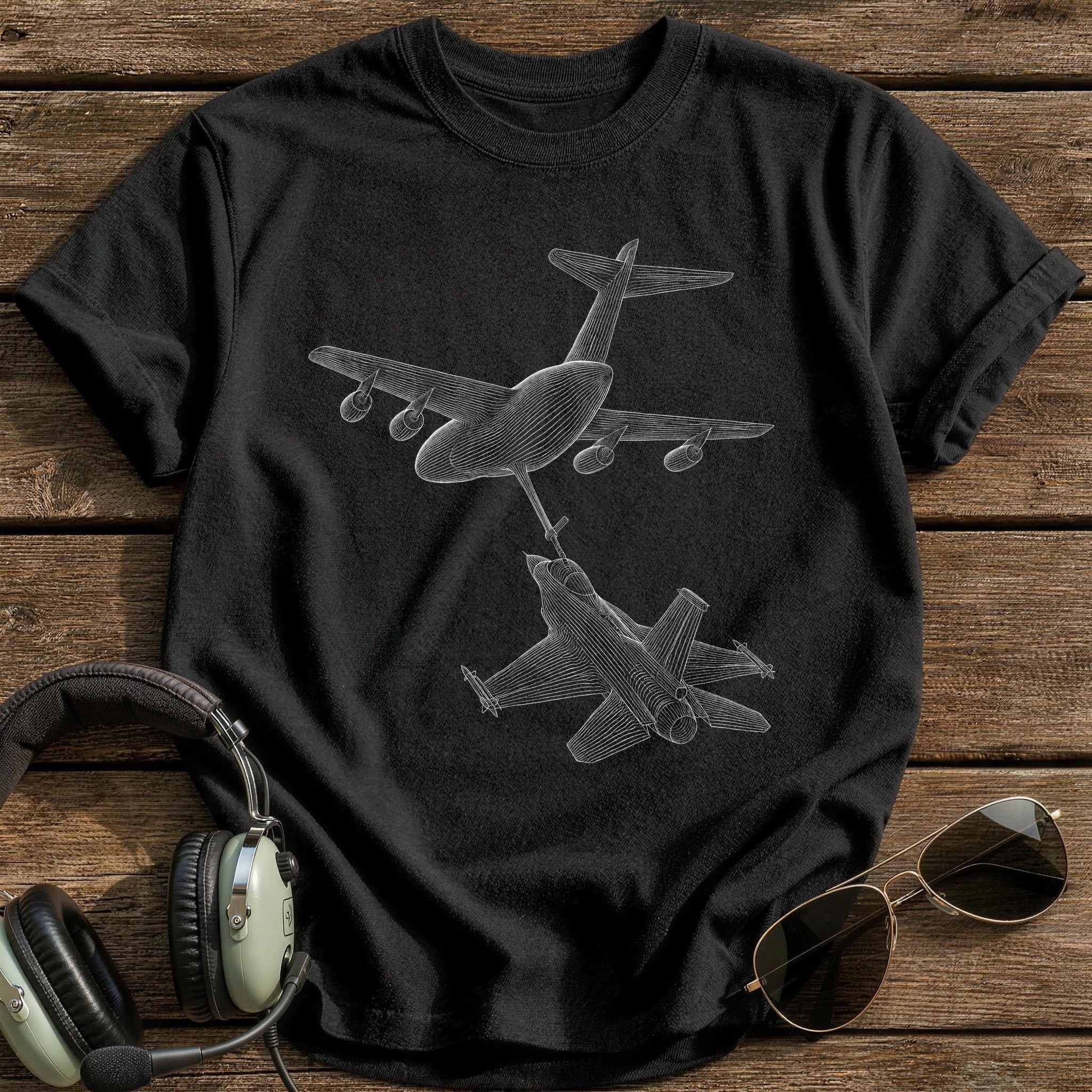 Aerial Refueling 68 T-Shirt - Black