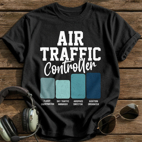 Air Traffic Controller T-Shirt - Black
