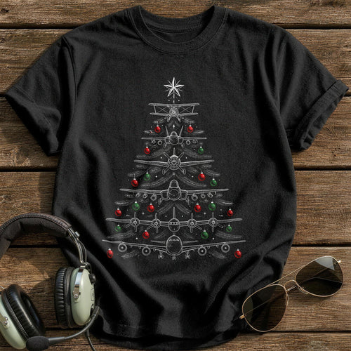 Aircraft Types Tree 38 T-Shirt - Black
