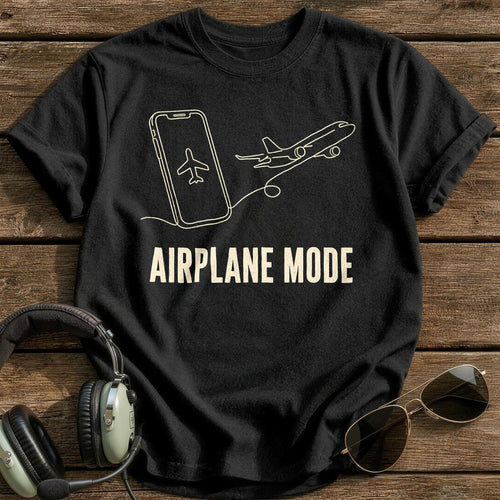 Airplane Mode 46 T-Shirt - Black