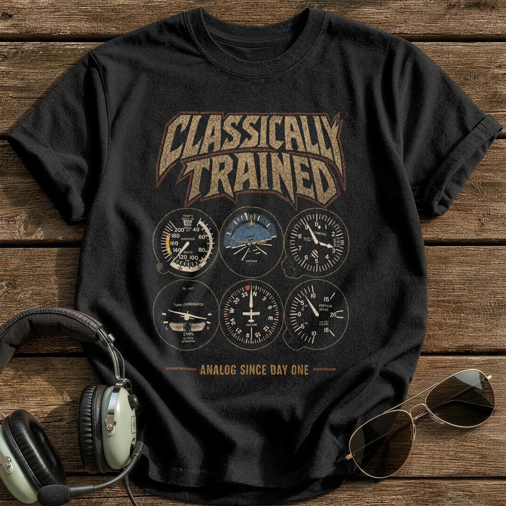 Analog Since Day One T-Shirt - Black
