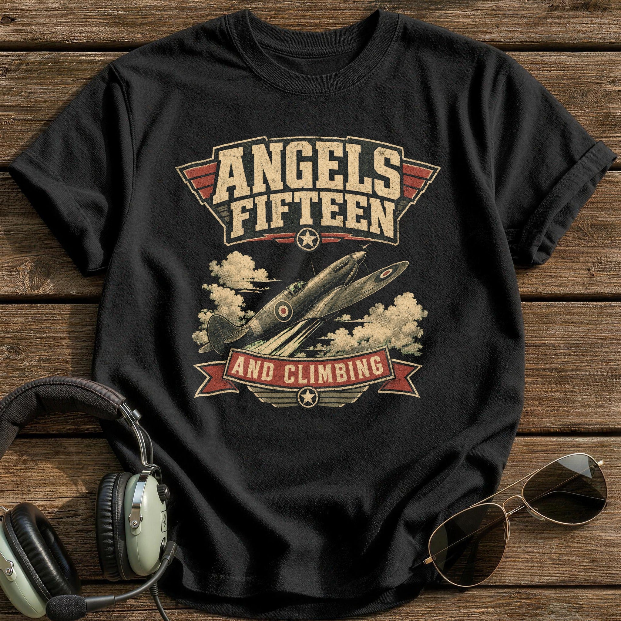 Angels Fifteen and Climbing T-Shirt - Black