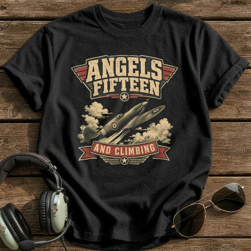 Angels Fifteen and Climbing T-Shirt - Black