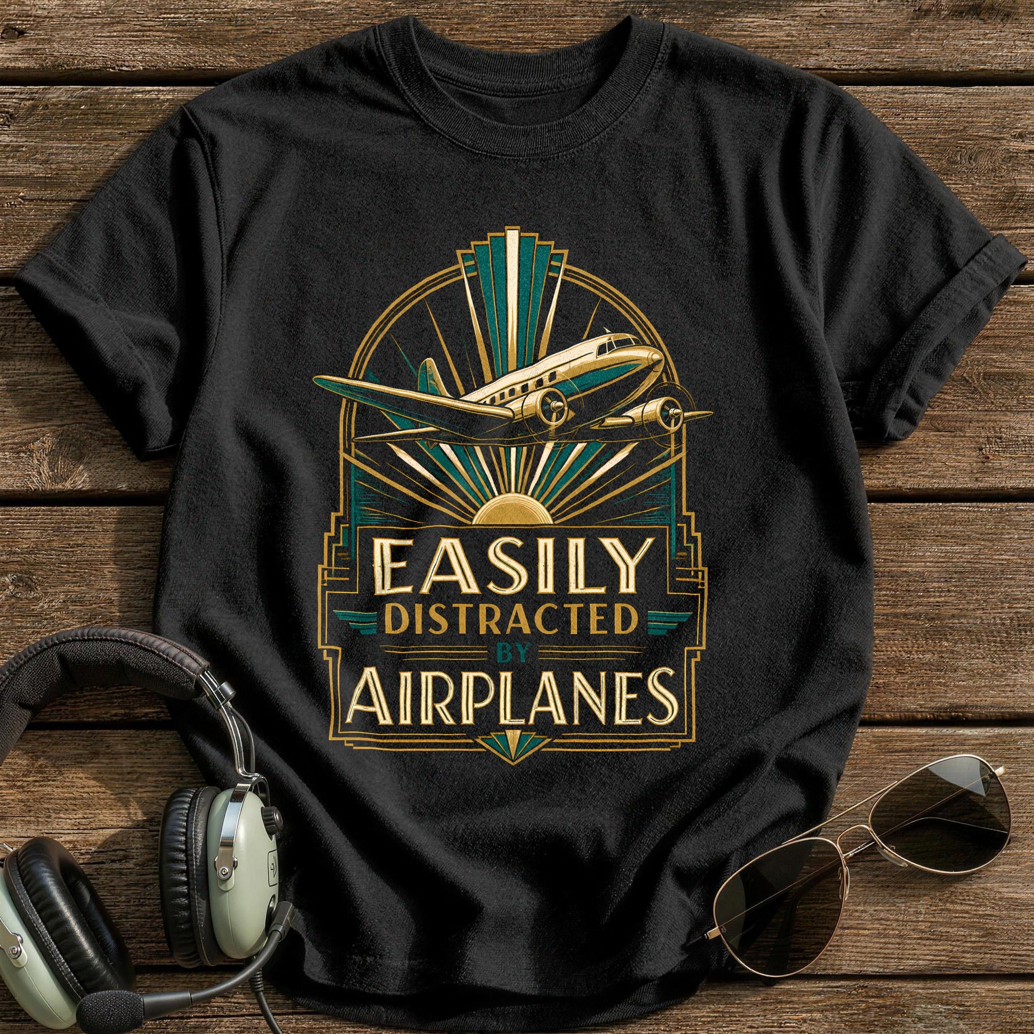 Art Deco Airliner 91 - Black