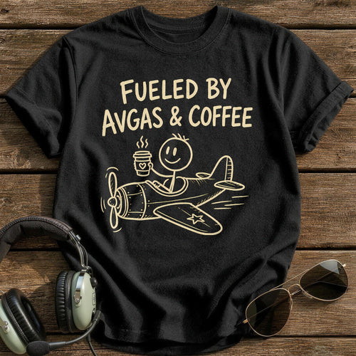 Avgas Coffee 36 T-Shirt - Black