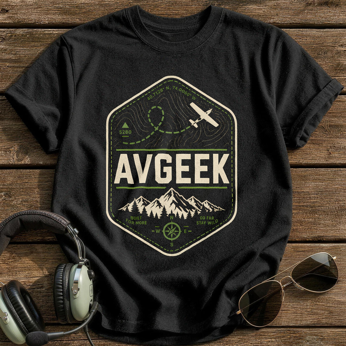 Avgeek Gorpcore 22 T-Shirt - Black