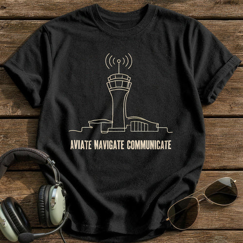 Aviate Navigate Communicate 53 T-Shirt - Black