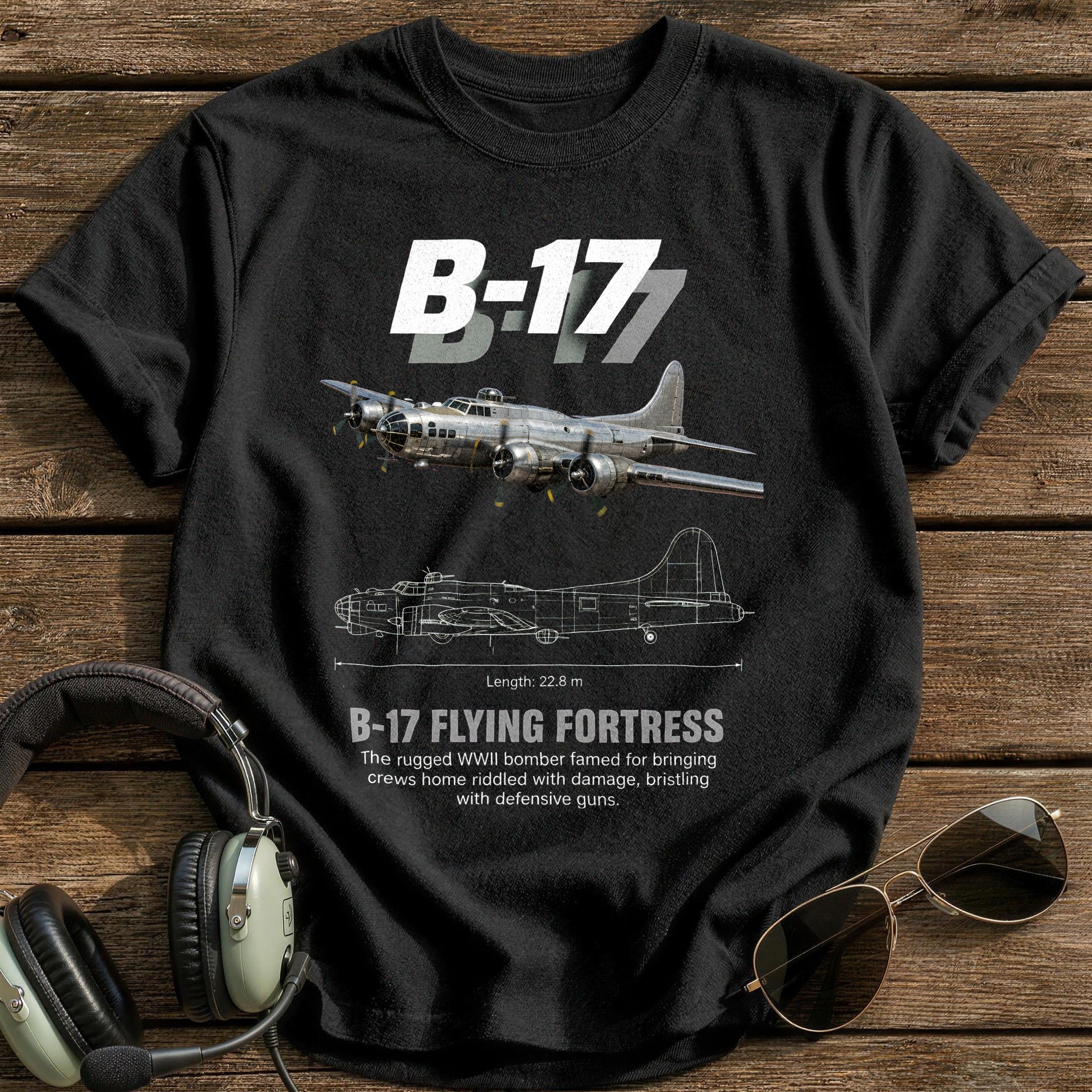 B17 93 T-Shirt - Black