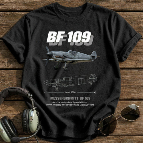 Bf109 95 T-Shirt - Black