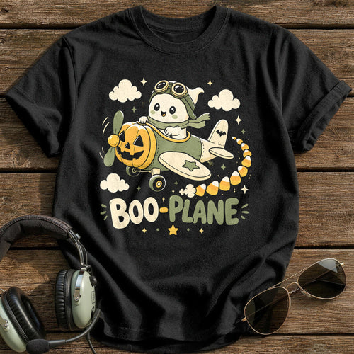 Boo Plane 09 T-Shirt - Black