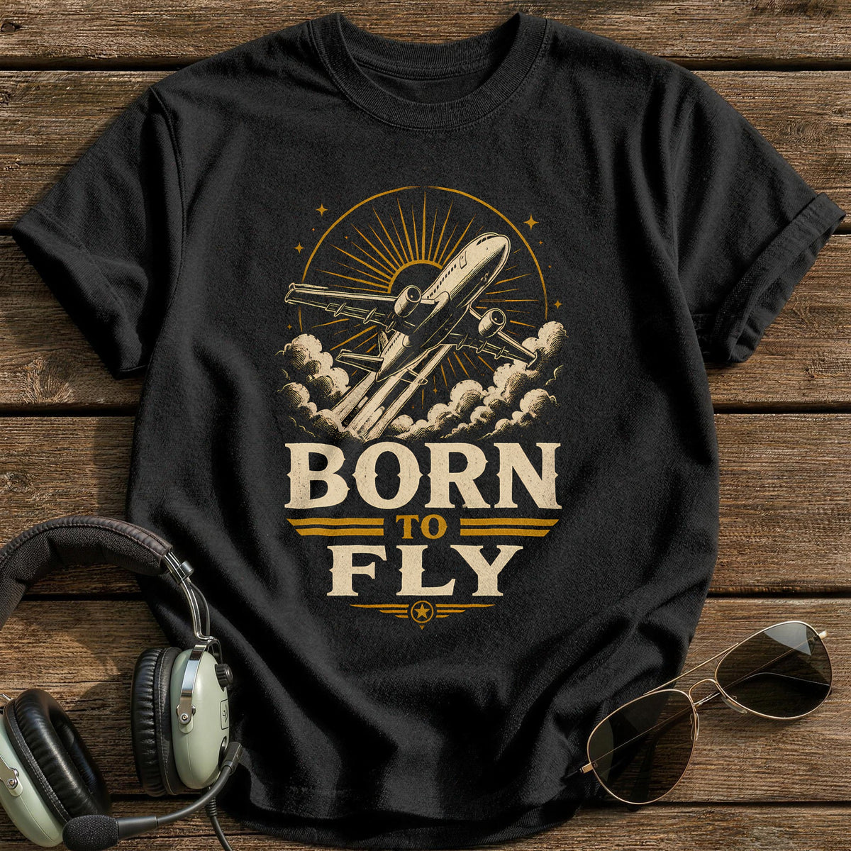 Born To Fly 88 T-Shirt - Black
