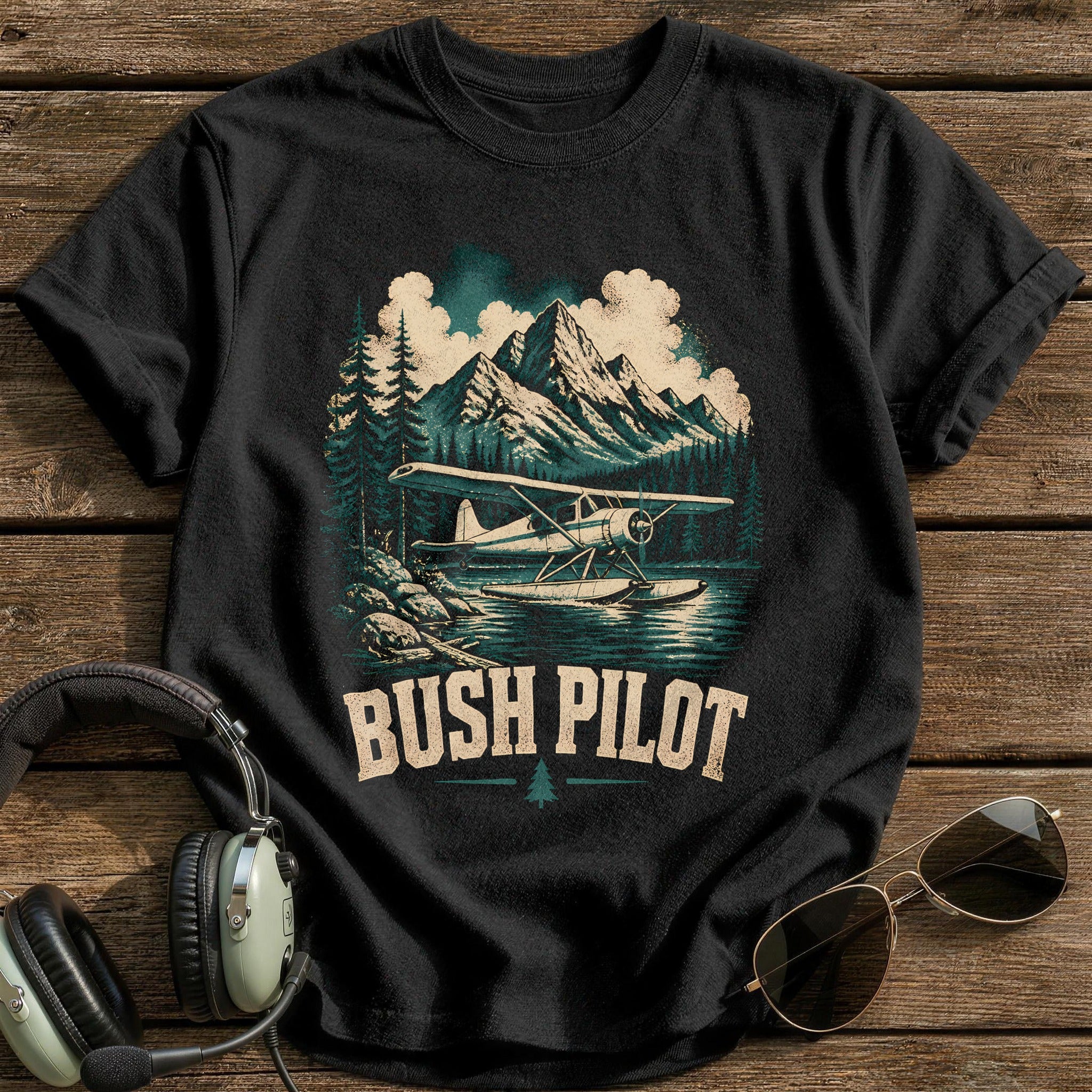 Bush Pilot Riso 24 T-Shirt - Black