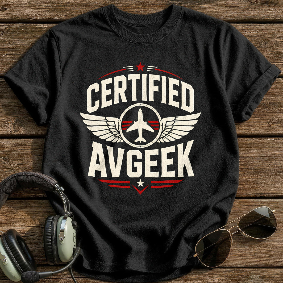 Certified Avgeek T-Shirt - Black