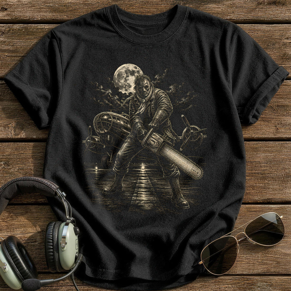 Chainsaw Scene 17 T-Shirt - Black