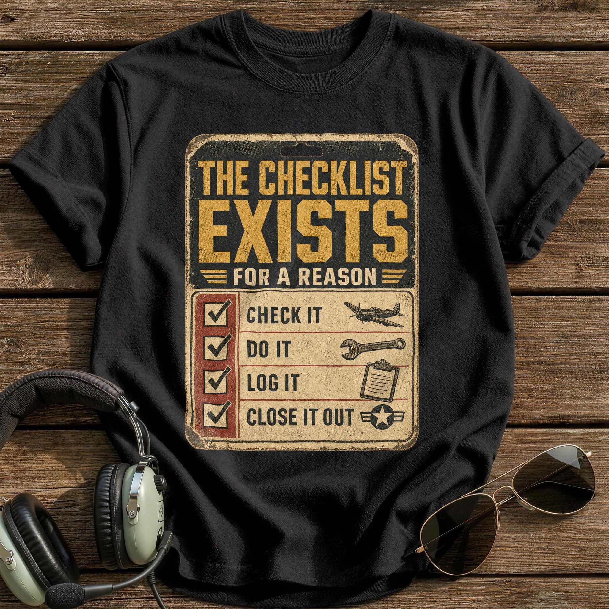 Checklist Protocol T-Shirt - Black