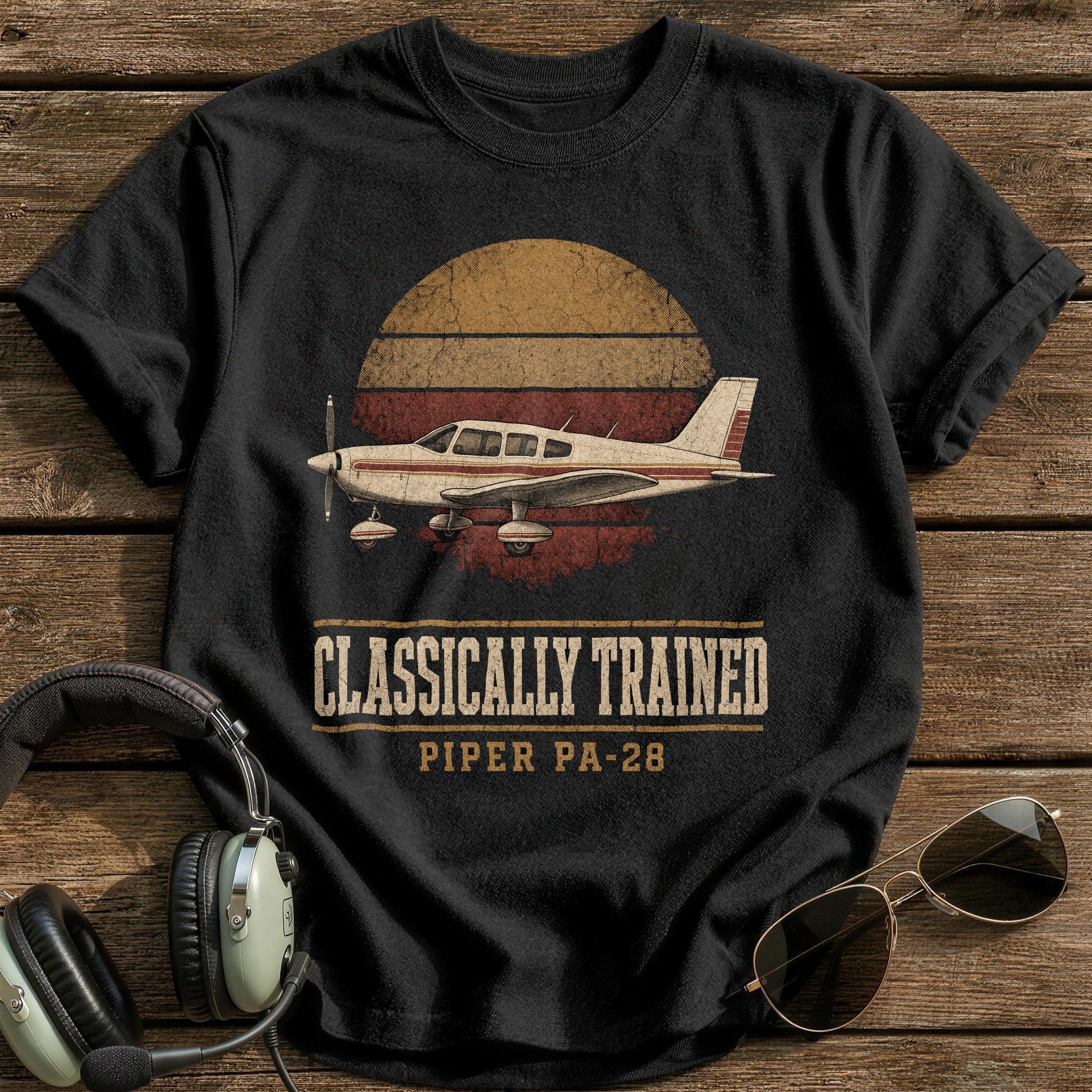 Classically Trained PA-28 T-Shirt - Black