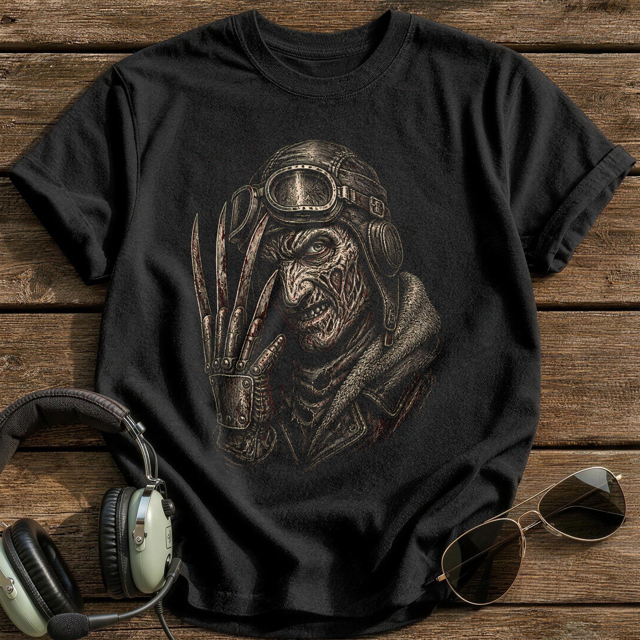 Clawed Etched 18 T-Shirt - Black