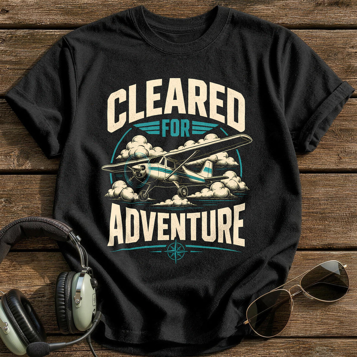 Clear For Adventure T-Shirt - Black
