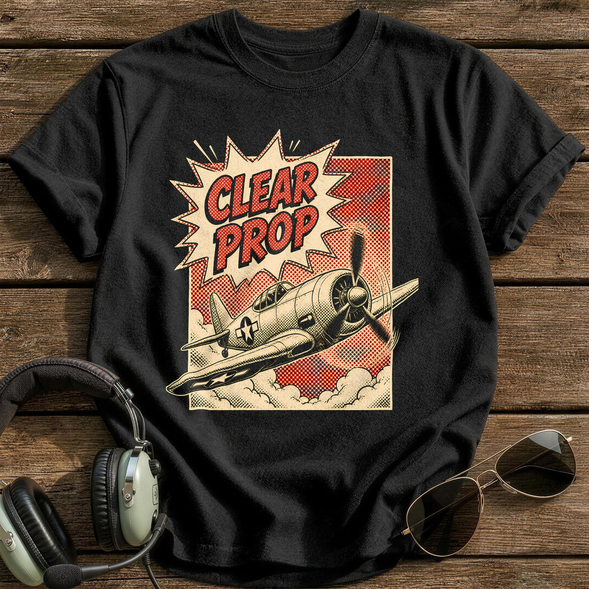 Clear Prop Comic 60 T-Shirt - Black