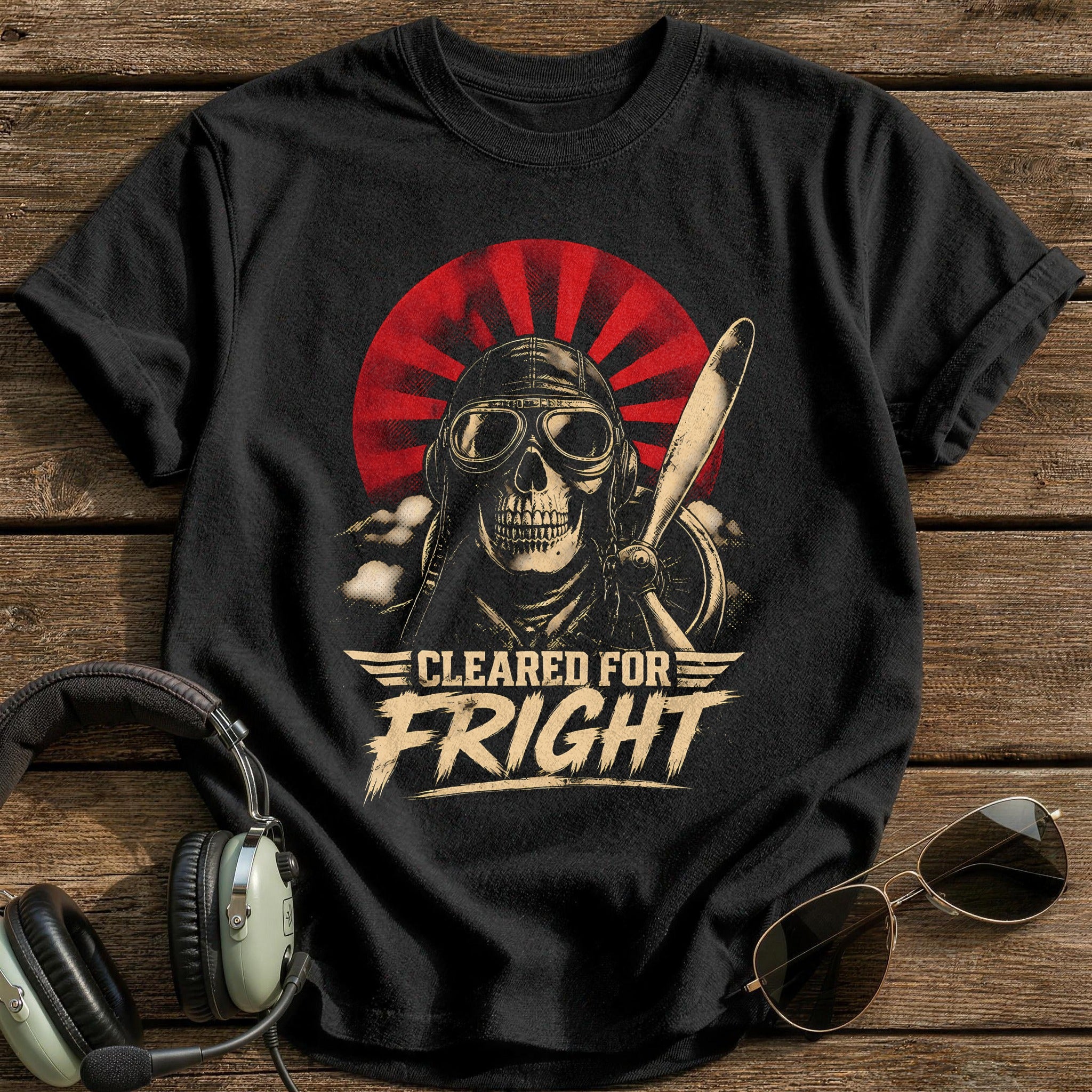 Cleared For Fright 08 T-Shirt - Black