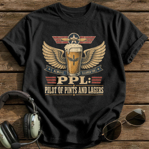 Cleared for Takeoff T-Shirt - Black
