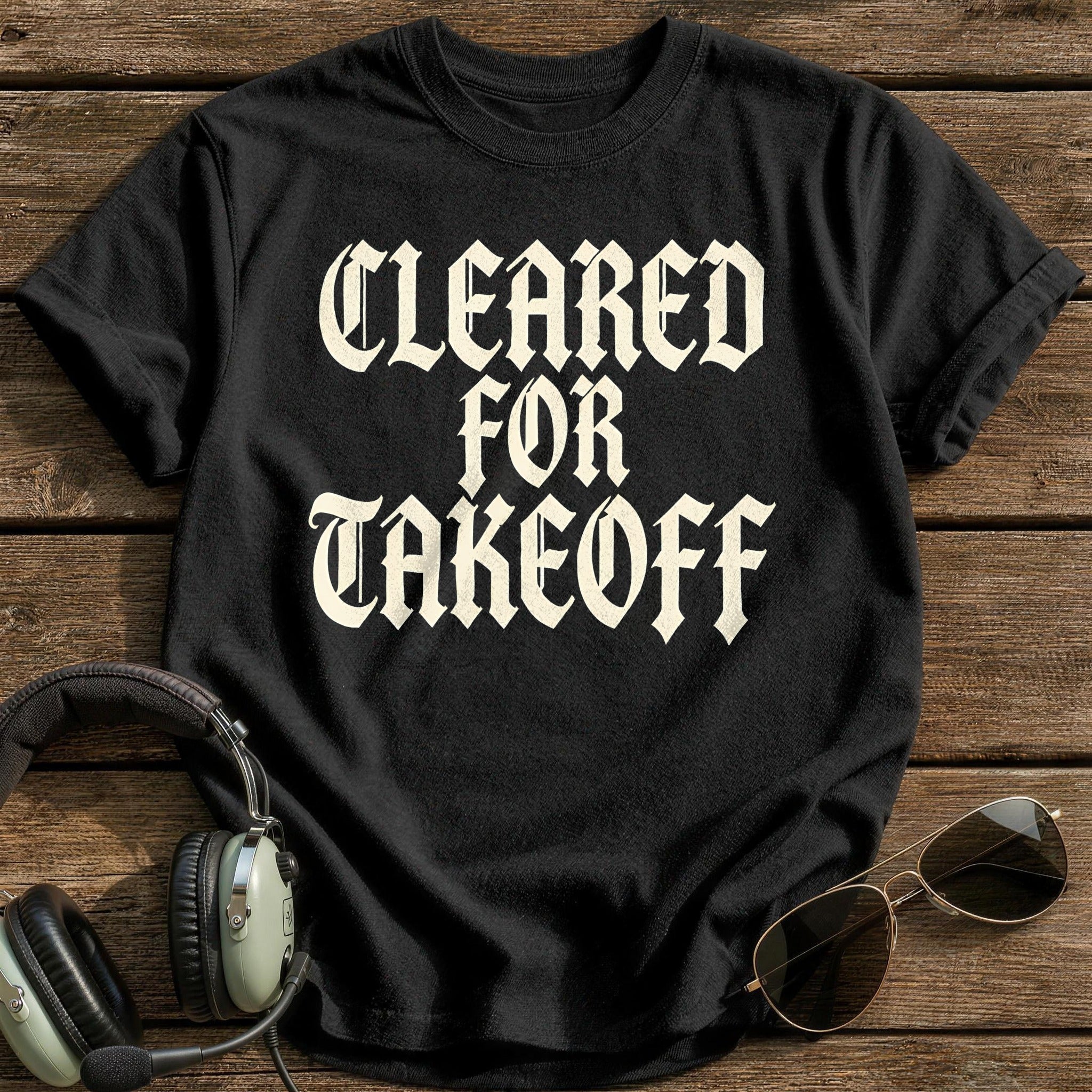 Cleared For Takeoff 46 T-Shirt - Black