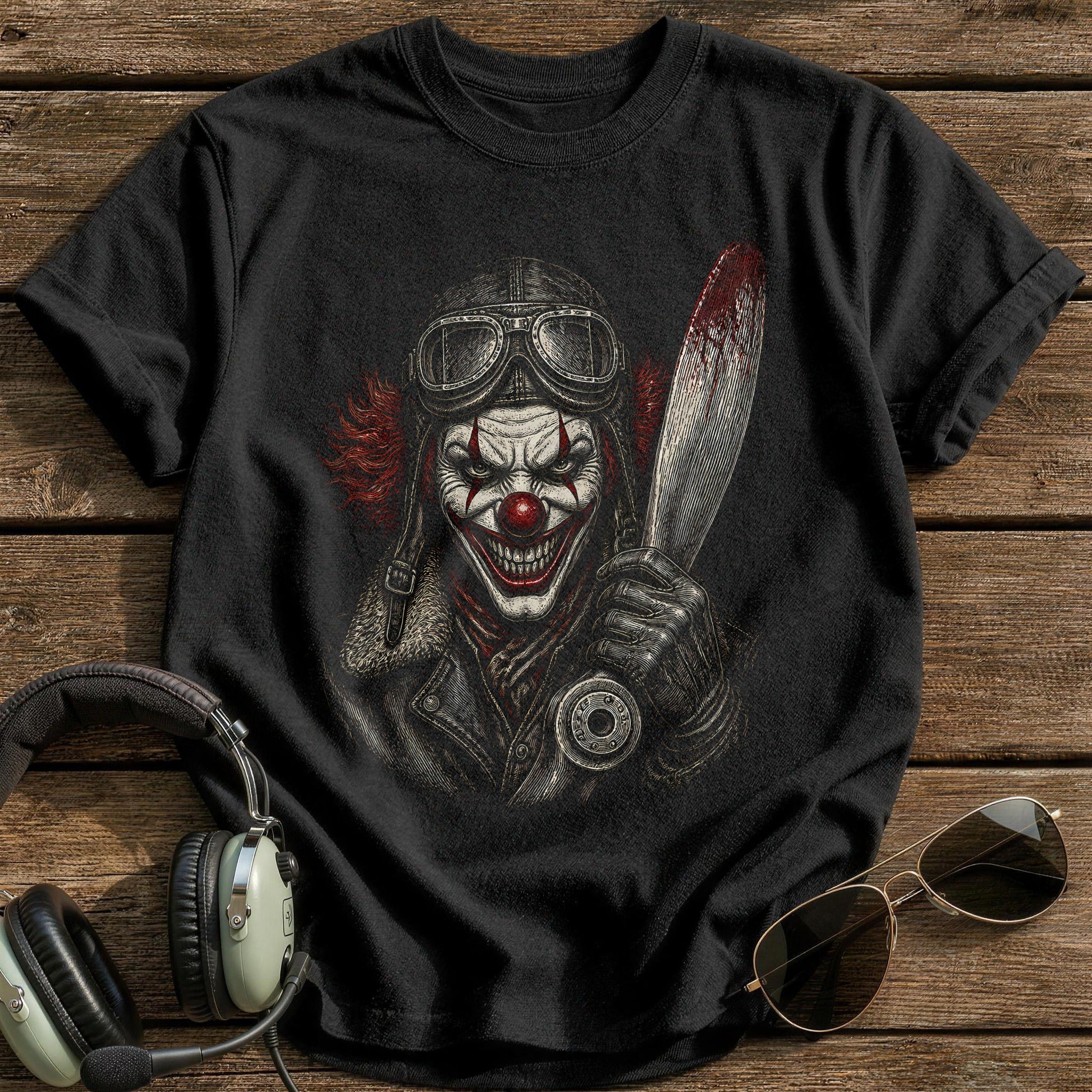 Clown Etched 48 T-Shirt - Black