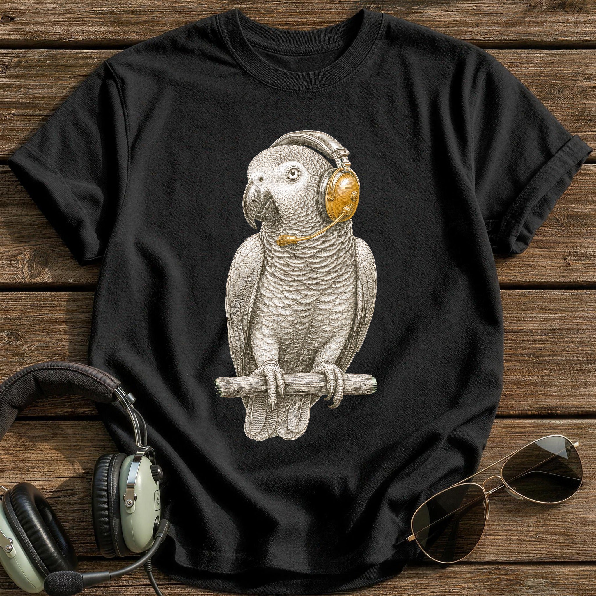 Comms Check T-Shirt - Black