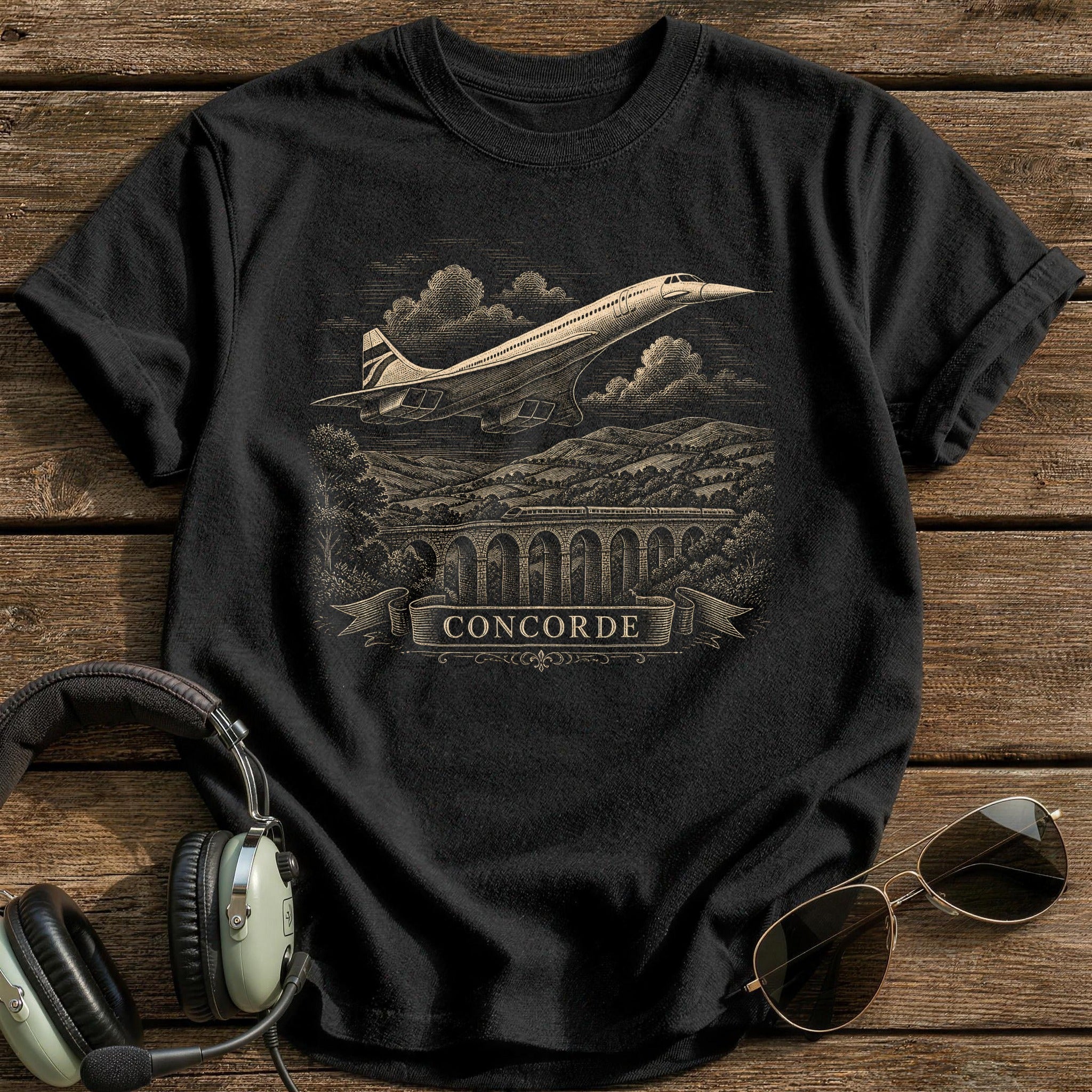 Concorde Provence Plaque T-Shirt - Black