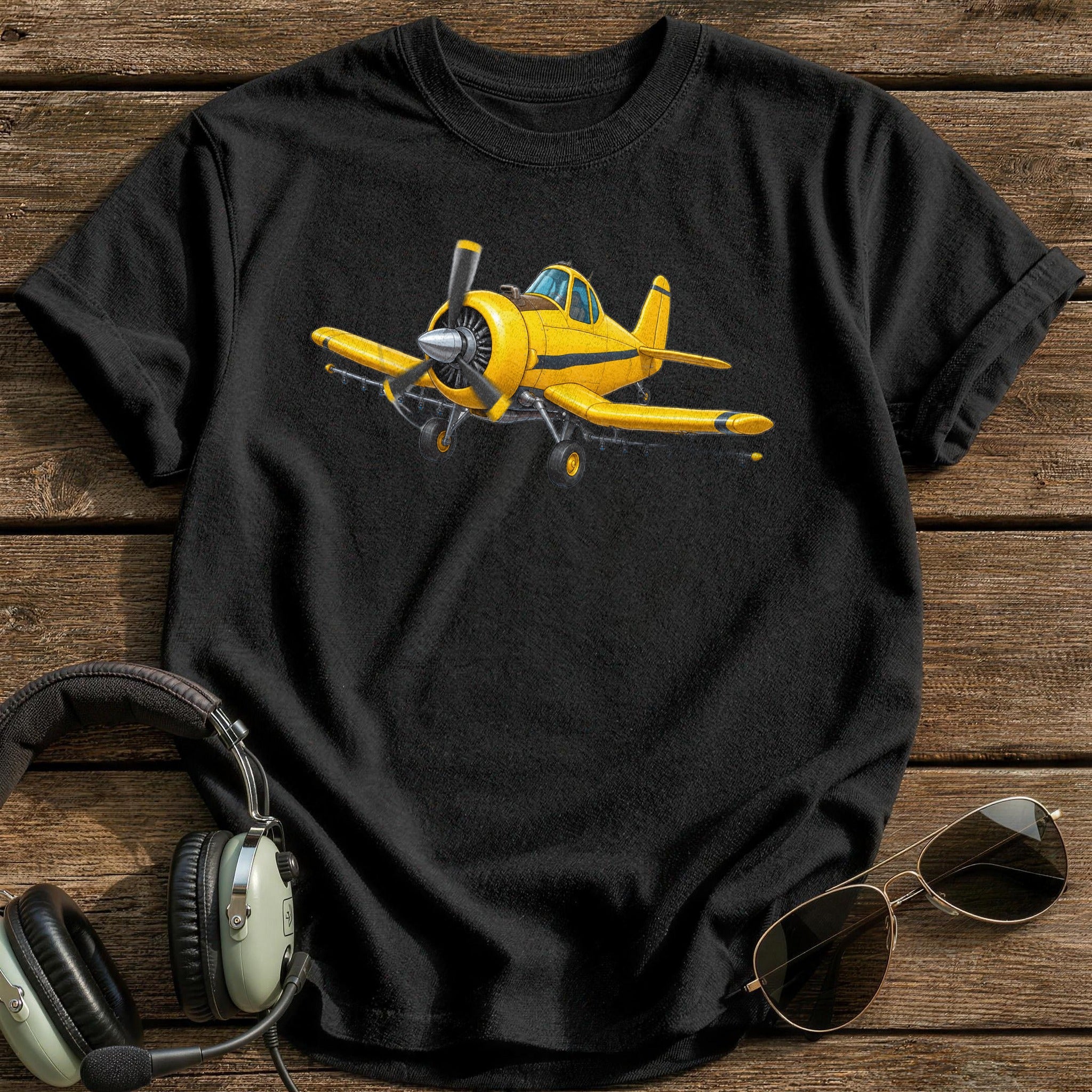 Crop Run Yellow - Black