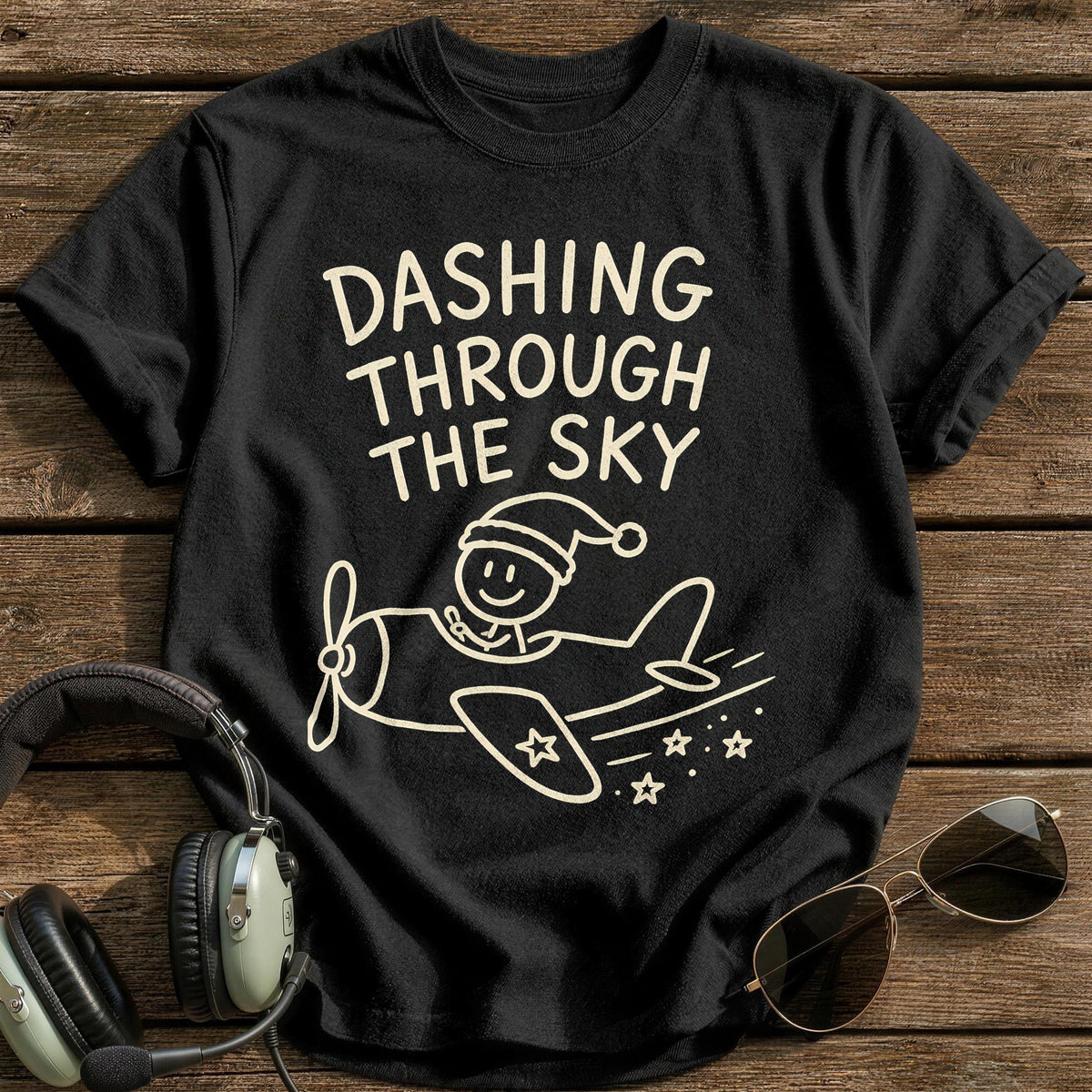 Dashing Sky 58 T-Shirt - Black