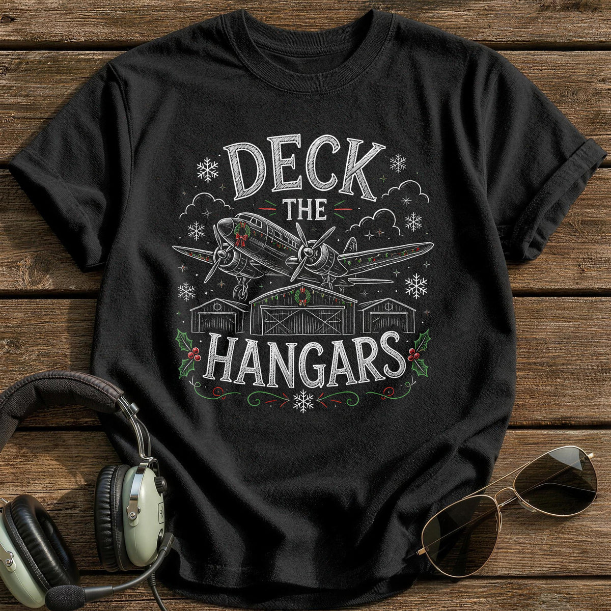 Deck The Hangars 29 T-Shirt - Black