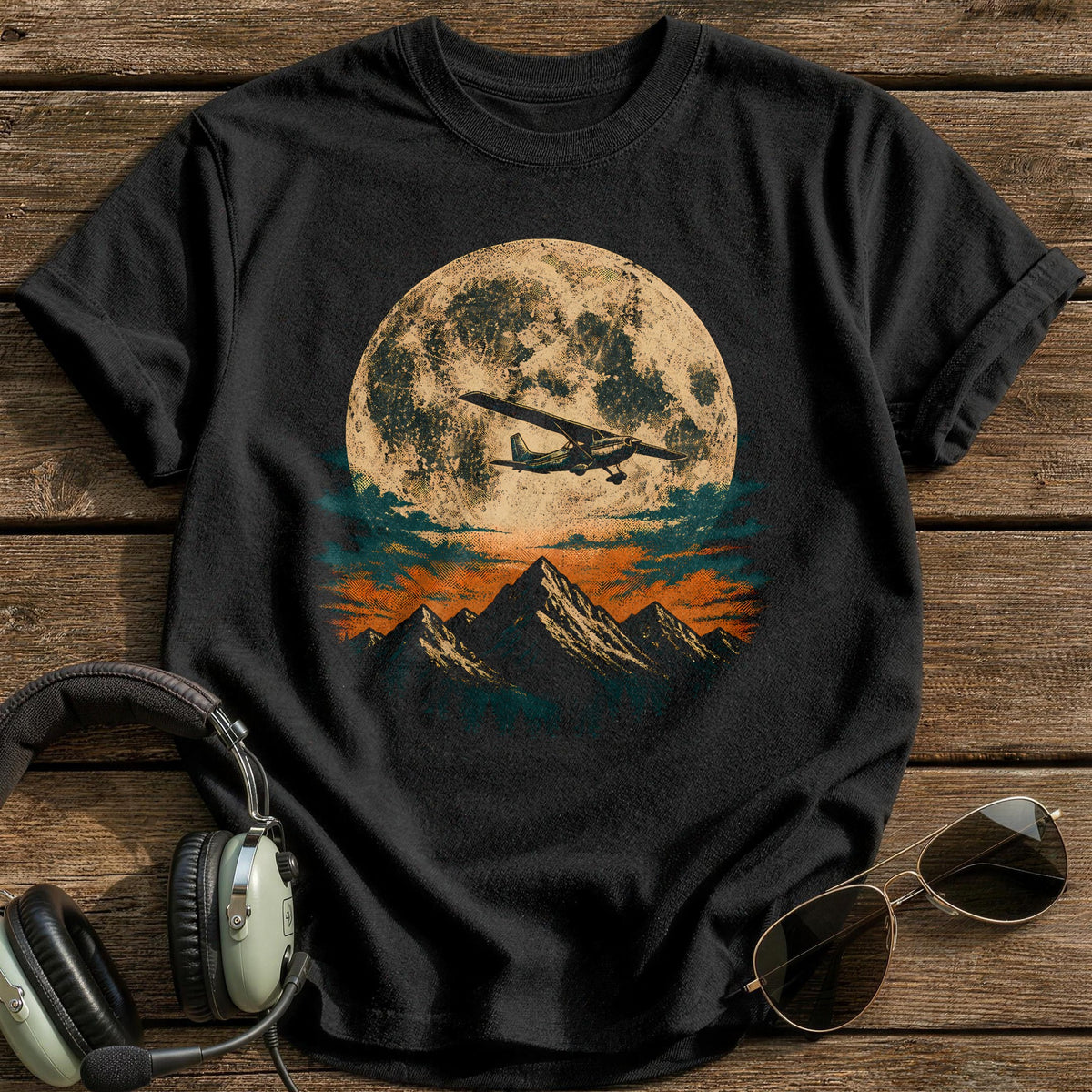 Desert Moon Glide T-Shirt - Black