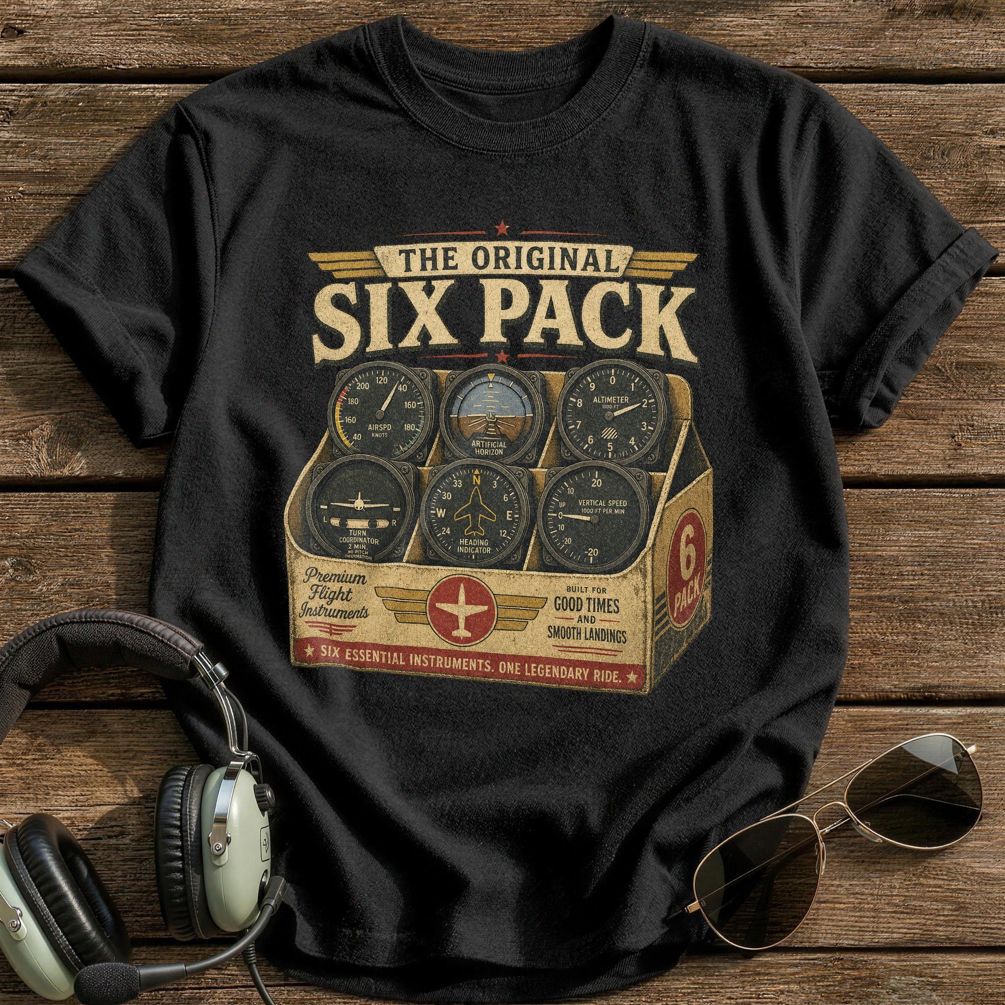 Essential Six T-Shirt - Black