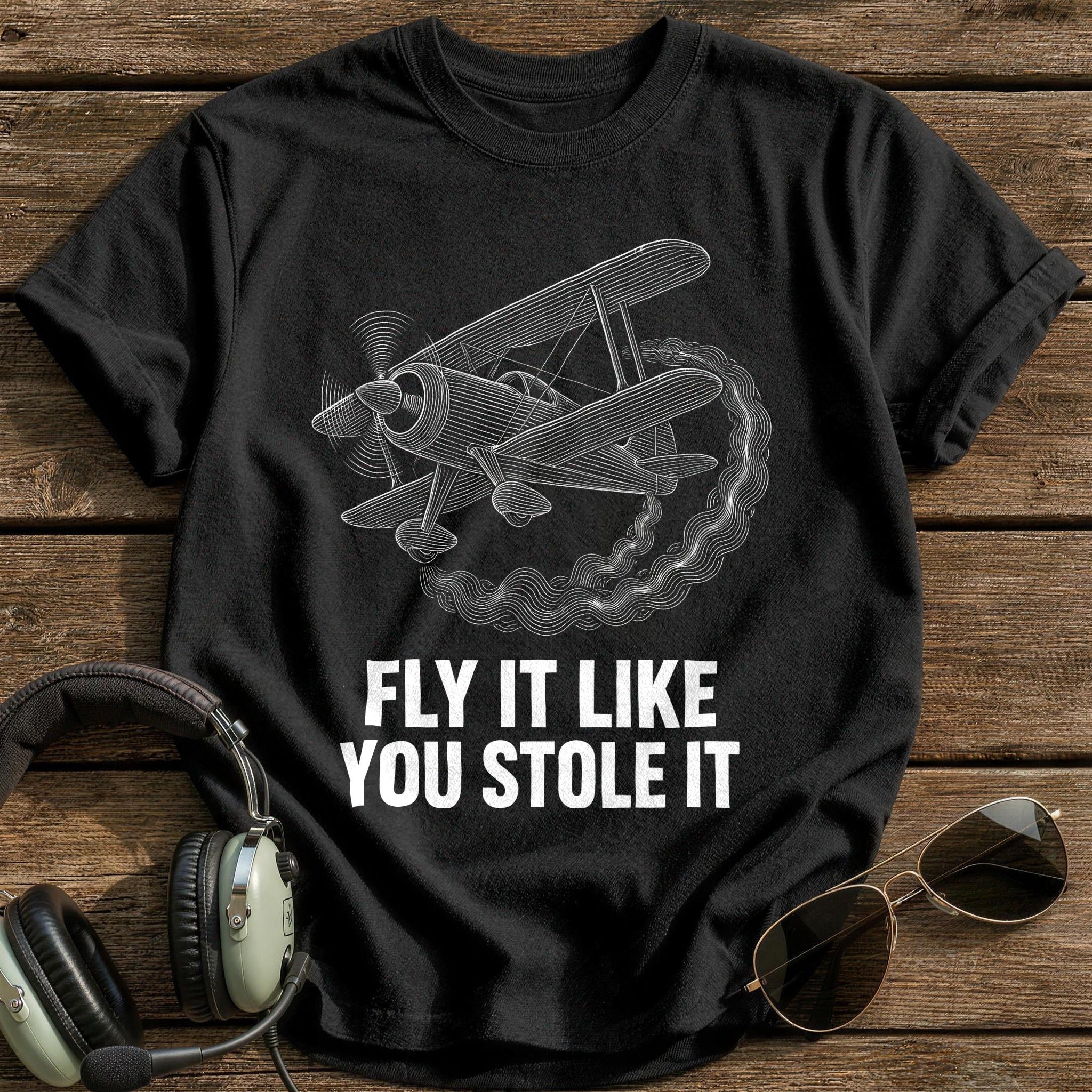 Fly Like Stole It 27 T-Shirt - Black