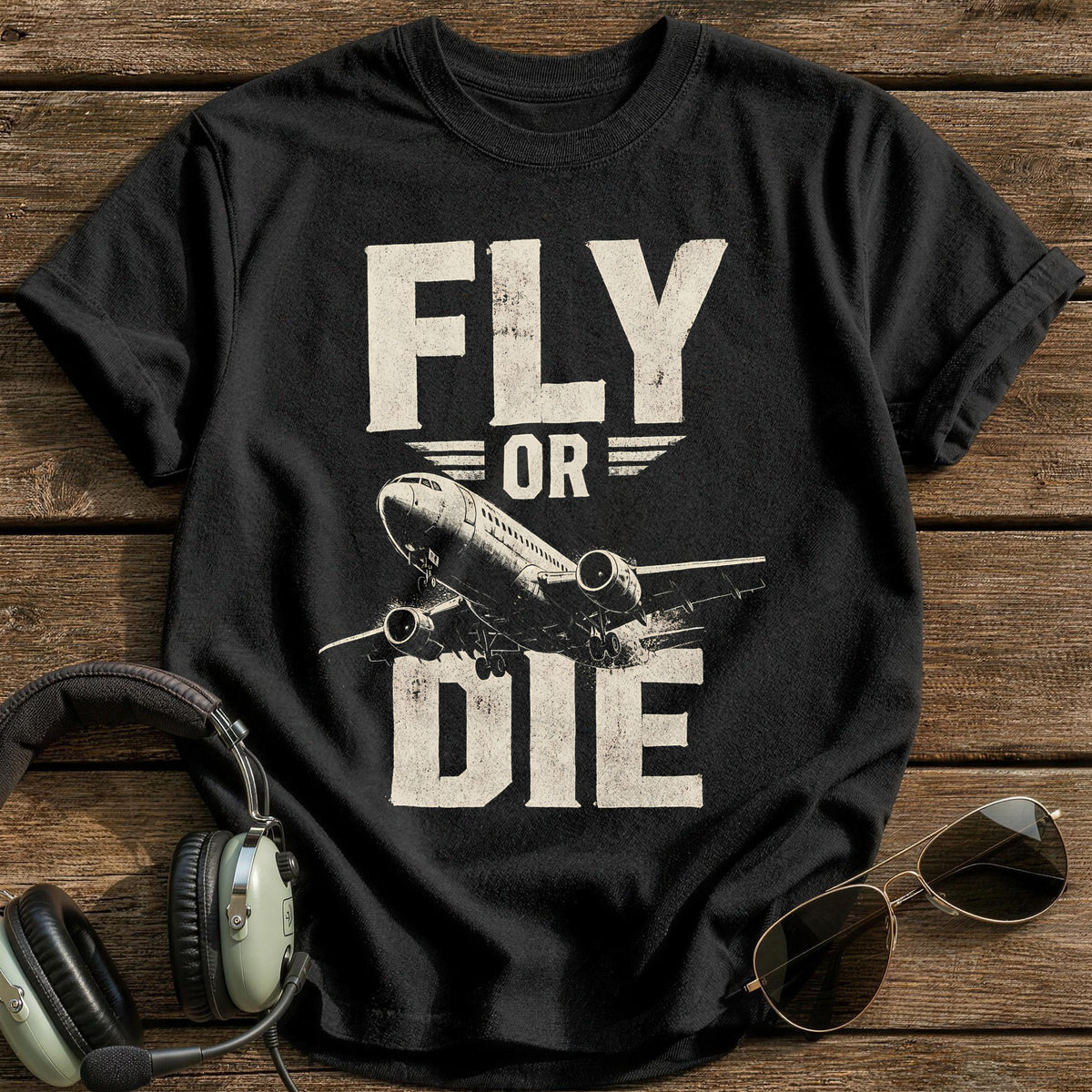 Fly or Die T-Shirt - Black